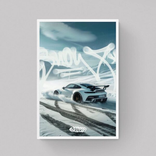 Porsche In Snow
