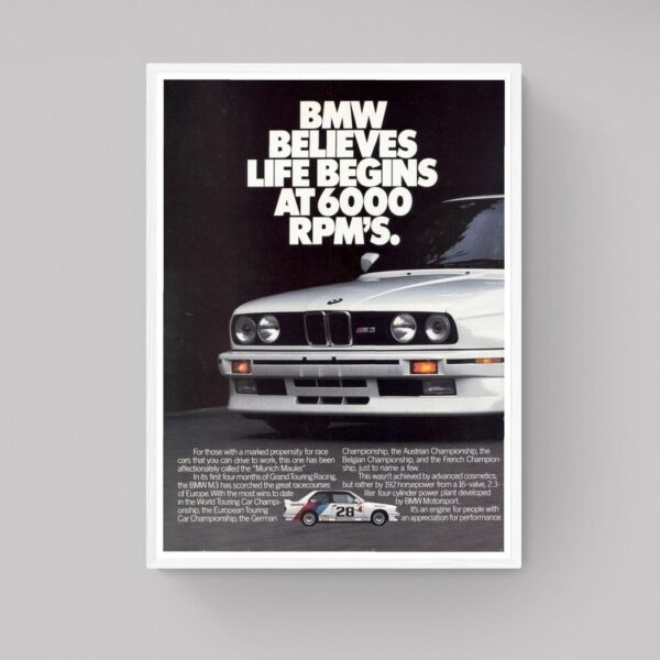 BMW Vintage Poster