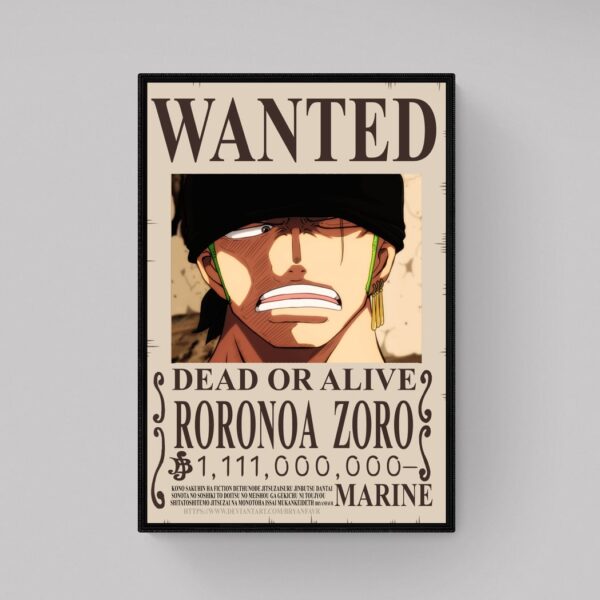 Roronoa Zoro Wanted- One Piece