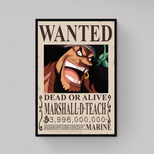 Marshal D Teach Wanted- One Piece