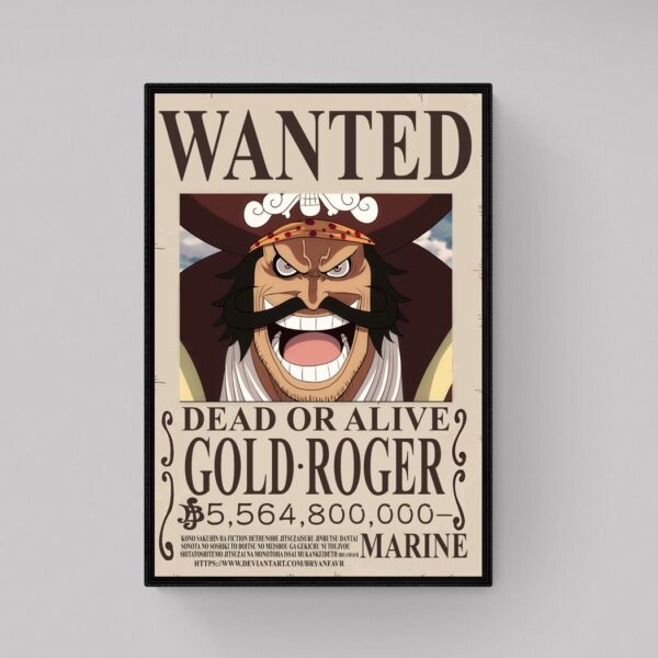 Gold Roger Wanted- One Piece